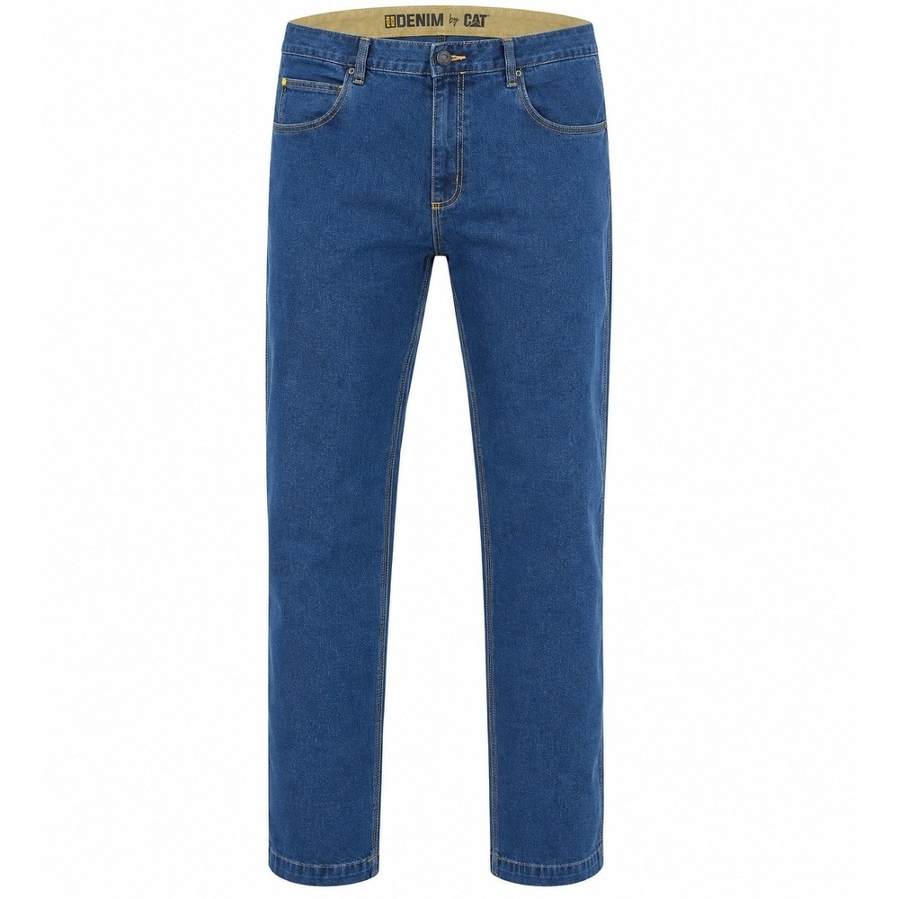 CAT Caterpillar Workwear Jeans Mens 38x32 Blue Excellent Straight Leg Stretch